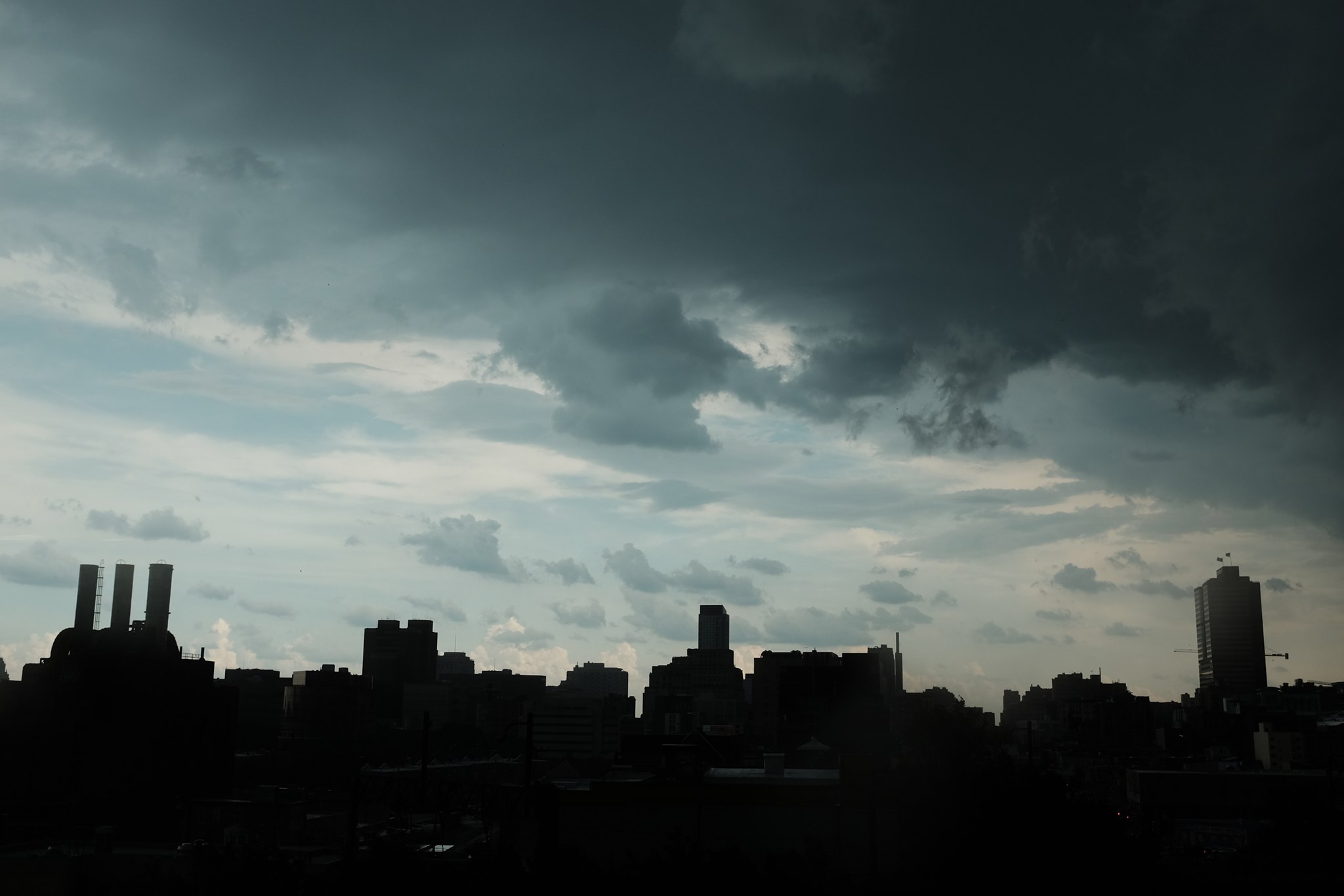 A small part of Philly's skyline after a storm